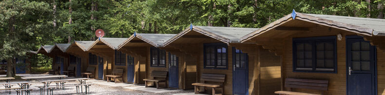 Campingpark Rügen in Prora auf Rügen - Blockhütten für Jugendcamps